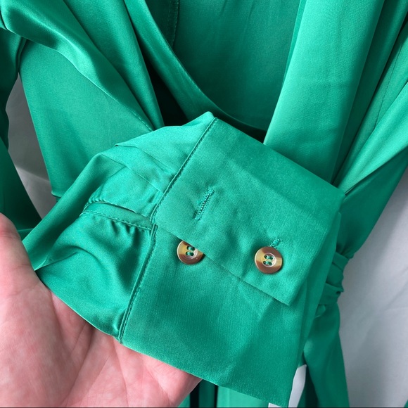 NWT-Never Fully Dressed Emerald Wrap Dress UK XL - Picture 8 of 13